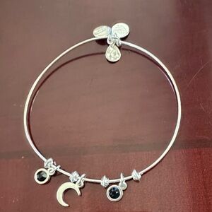 Silver Charm Bangle Bracelet by Alex and Ani